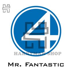 avengers superhero mr. fantastic logo svg