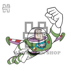 flying buzz lightyear toy story cartoon svg cut file