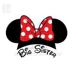 big sister minnie mouse ears svg