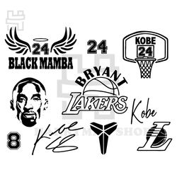 kobe bryant basketball svg bundle