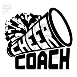 cheer coach svg, college coach svg, cheerleading svg