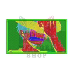 monkey d luffy anime embroidery design file png