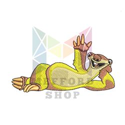 Ice Age Sid The Sloth Hello Embroidery png