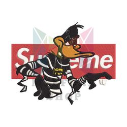 daffy duck supreme embroidery design png
