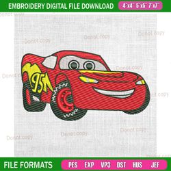 disney pixar cars lightning mcqueen couple matching embroidery