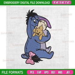 disney cartoon eeyore the donkey embroidery