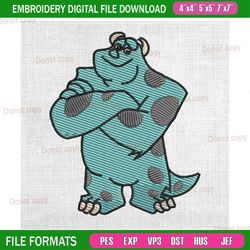 james sullivan monster inc disney embroidery