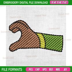 princess tiana heart hand couple matching embroidery