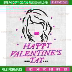 happy valentine tay taylor swift embroidery