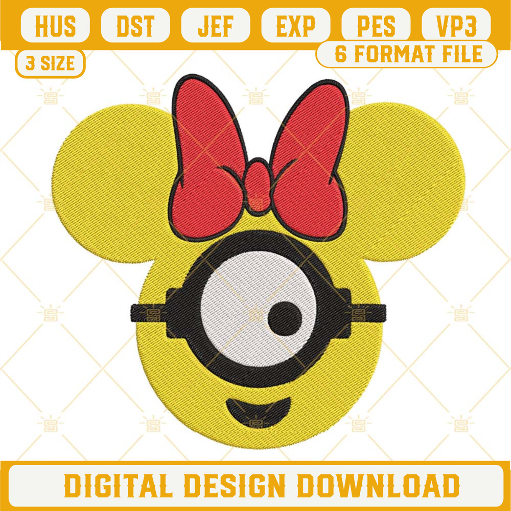 Minion Minnie Ears Embroidery Design File.jpg