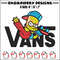Bart Simpson Vans Embroidery design, Simpson Embroidery, cartoon design, Embroidery File, Digital download..jpg