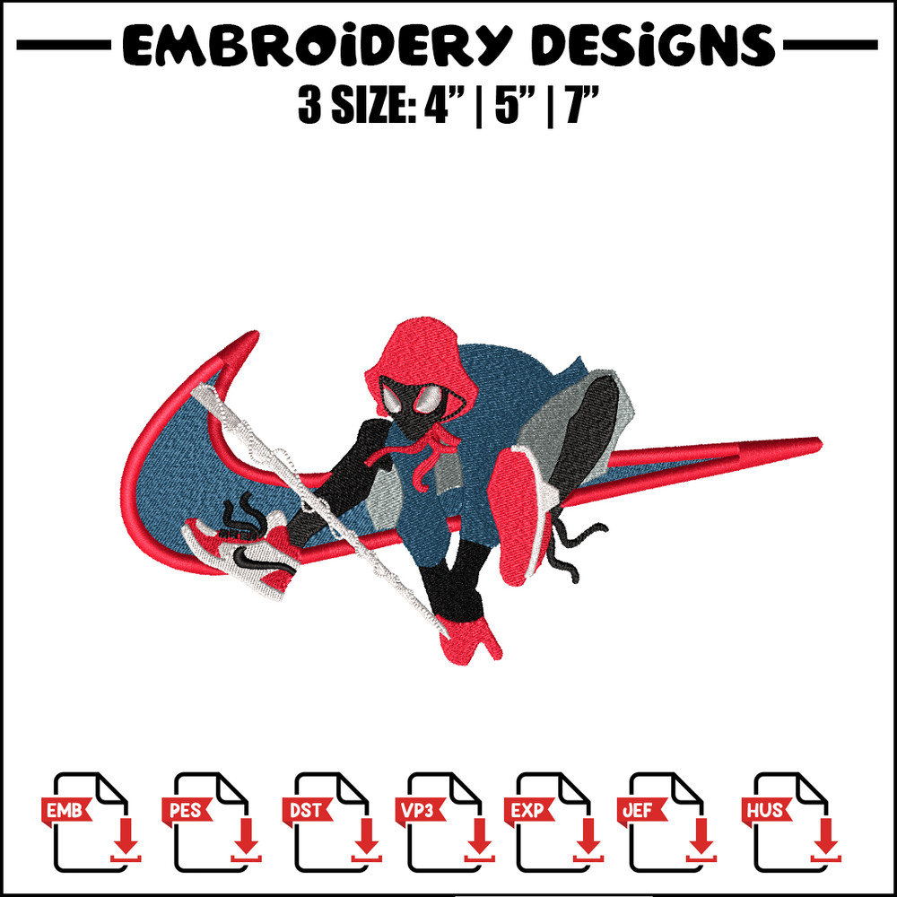 Black Spider Swoosh embroidery design, Black Spider embroidery, Nike design, Logo shirt, movie shirt, digital download.jpg