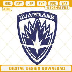 guardians of the galaxy logo embroidery design, marvel comics superheroes embroidery file.jpg