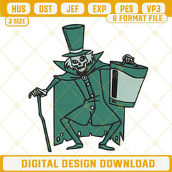 hatbox ghost embroidery designs, disney the haunted mansion embroidery files.jpg