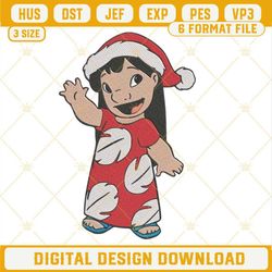 lilo pelekai christmas embroidery designs, lilo & stitch embroidery files.jpg