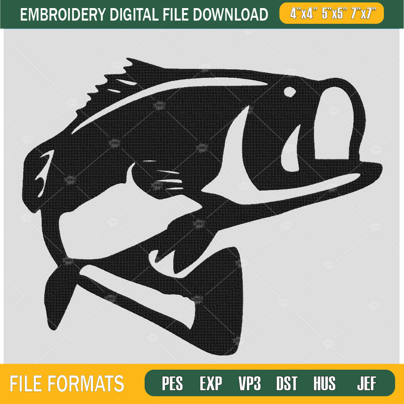 Bass Embroidery, Fish Embroidery, Fishing Embroidery Machine File.jpg
