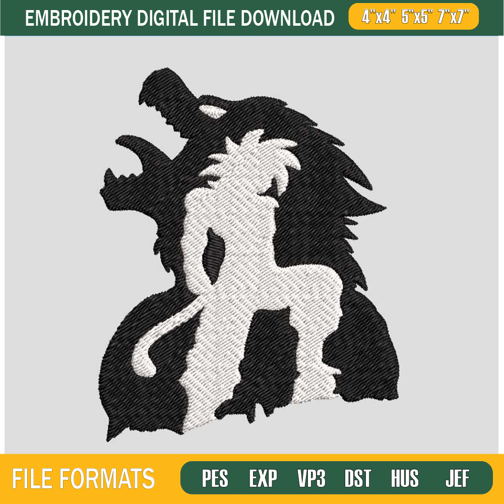 Dragon King Kong Embroidery Design, Goku Embroidery Design.jpg
