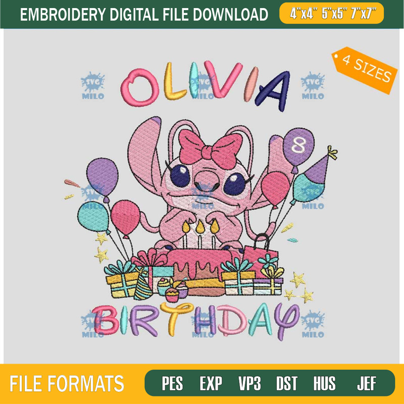 Olivia Birthday Stitch Embroidery File, Stitch Birthday Embroidery Des.jpg