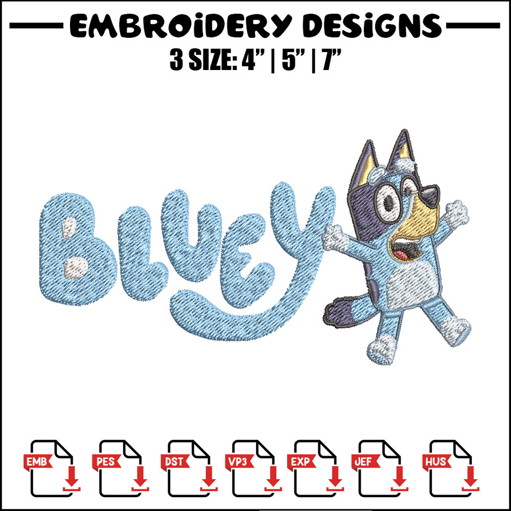 Bluey cartoon Embroidery, Bluey Cartoon Embroidery, cartoon Embroidery, Embroidery File, cartoon shirt, digital download.jpg