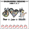 Bluey Peace Love bandit Embroidery design, Bluey cartoon Embroidery, cartoon design, Embroidery File, Instant download..jpg