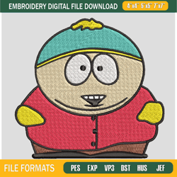 south park eric cartman southpark embroidery designs