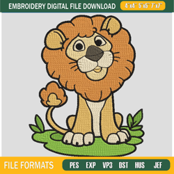 tiger flower embroidery design