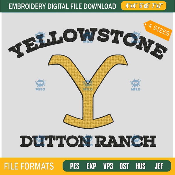 Yellowstone Designs Yellowstone Dutton Ranch Embroidery Design Yellowstone Cowbo | Inspire ...