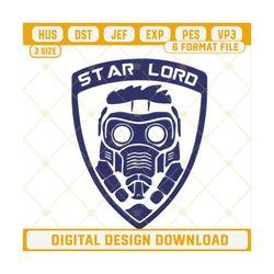 star lord logo embroidery design, guardians of the galaxy embroidery file.jpg