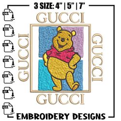 gucci winnie pooh embroidery design, winnie pooh embroidery, cartoon design, embroidery file, digital download..jpg