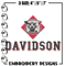 Davidson College logo embroidery design, Sport embroidery, logo sport embroidery, Embroidery design, NCAA embroidery.jpg