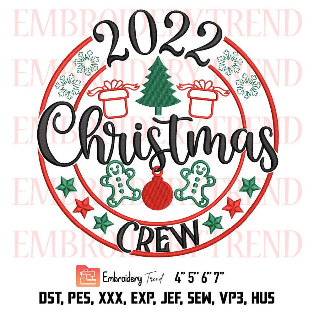 2022 Christmas Crew Embroidery, Christmas Seal Embroidery, Christmas Memories Together Embroidery, Embroidery Design File.jpg