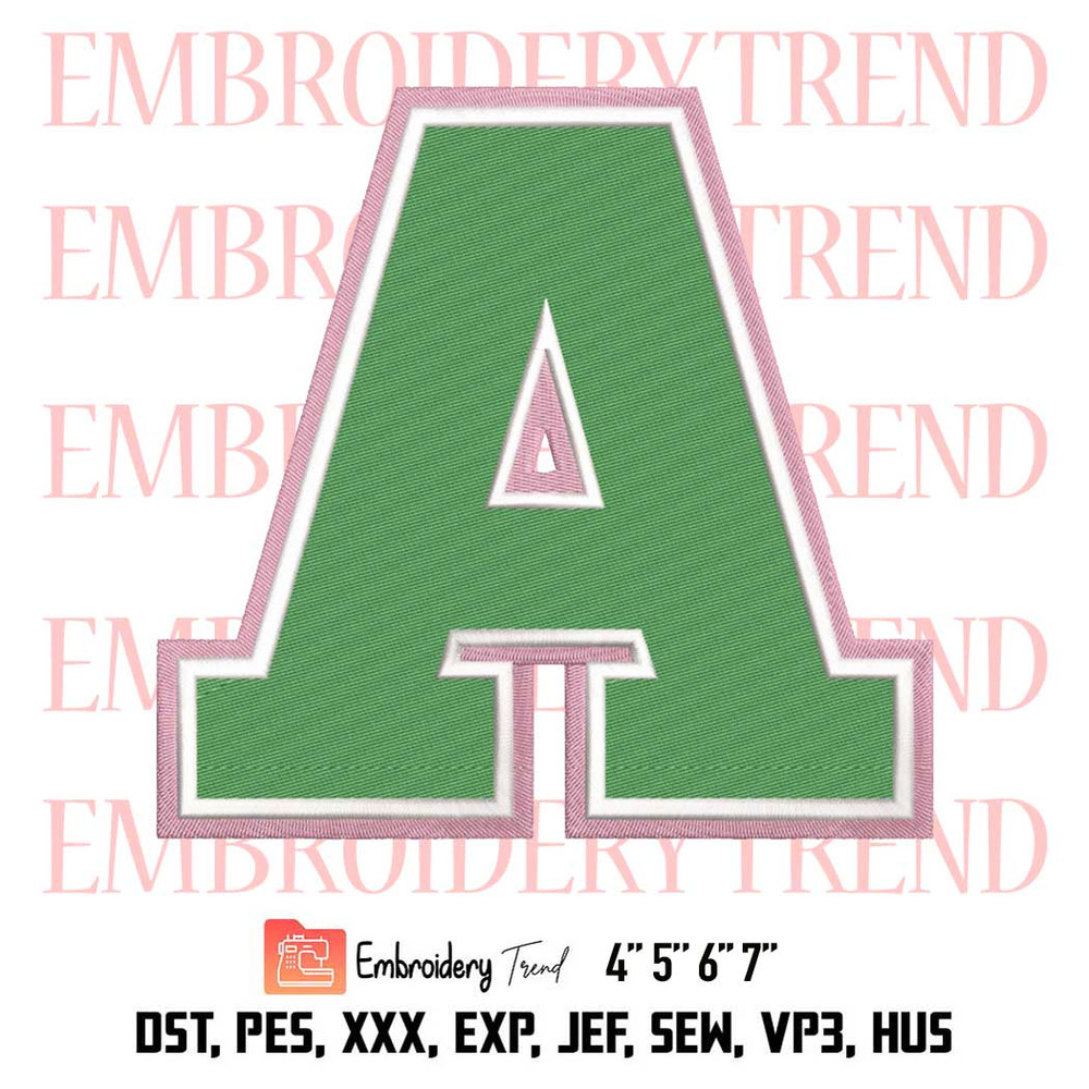 Aka Sorority Embroidery, Alpha Kappa Alpha AKA Sorority Embroidery, Embroidery Design File.jpg