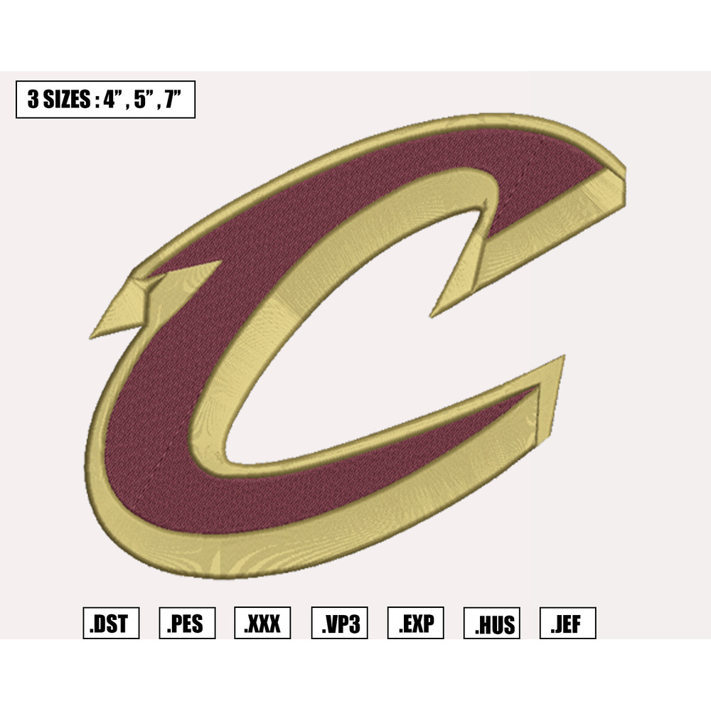 Cleveland Cavaliers Embroidery Designs,NBA Logo Embroidery Files,Central,Machine Embroidery Design File,Instant Download.png