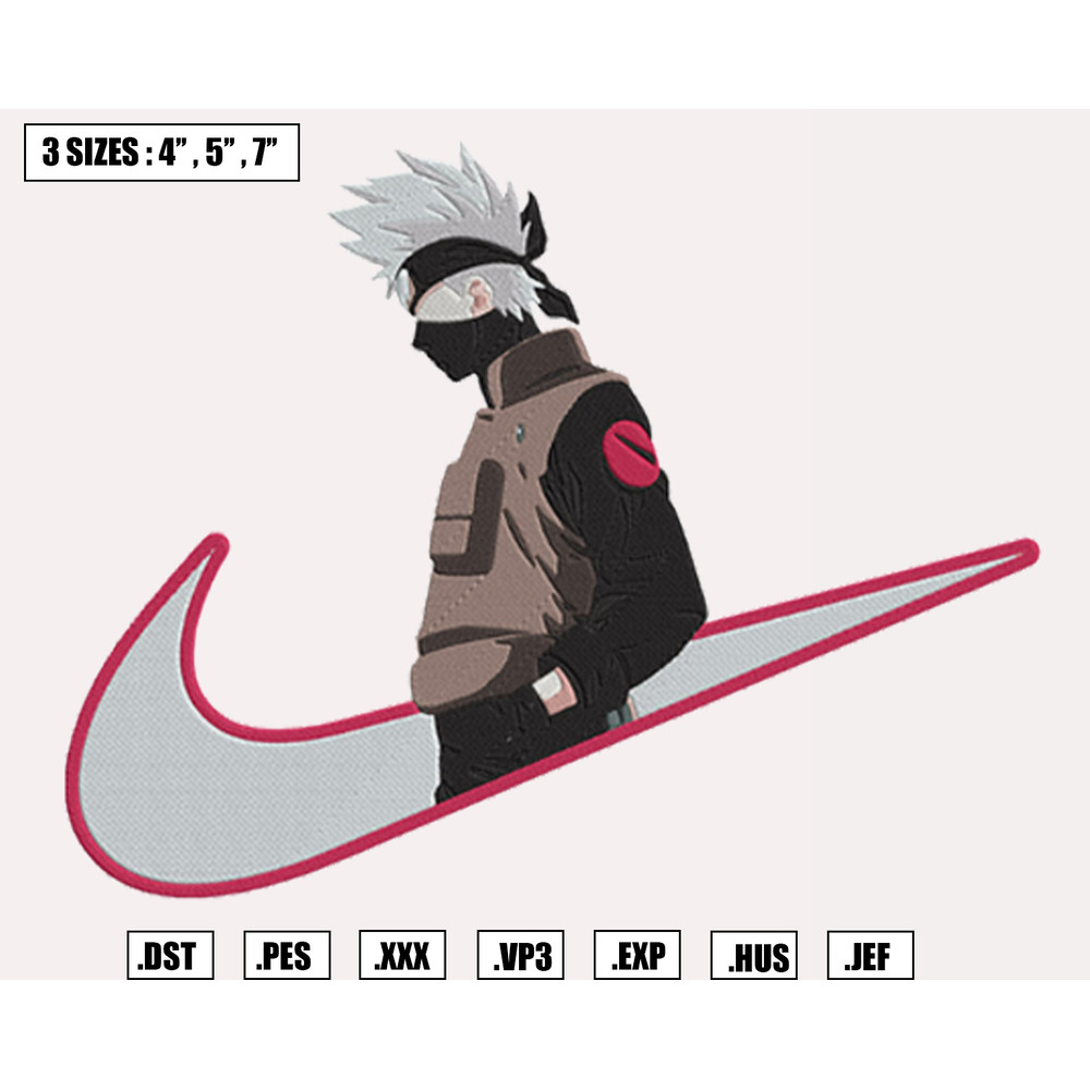 Face Kakashi Nike Embroidery Designs File, Nike Machine Embroidery Designs, Machine Embroidery Design File.png