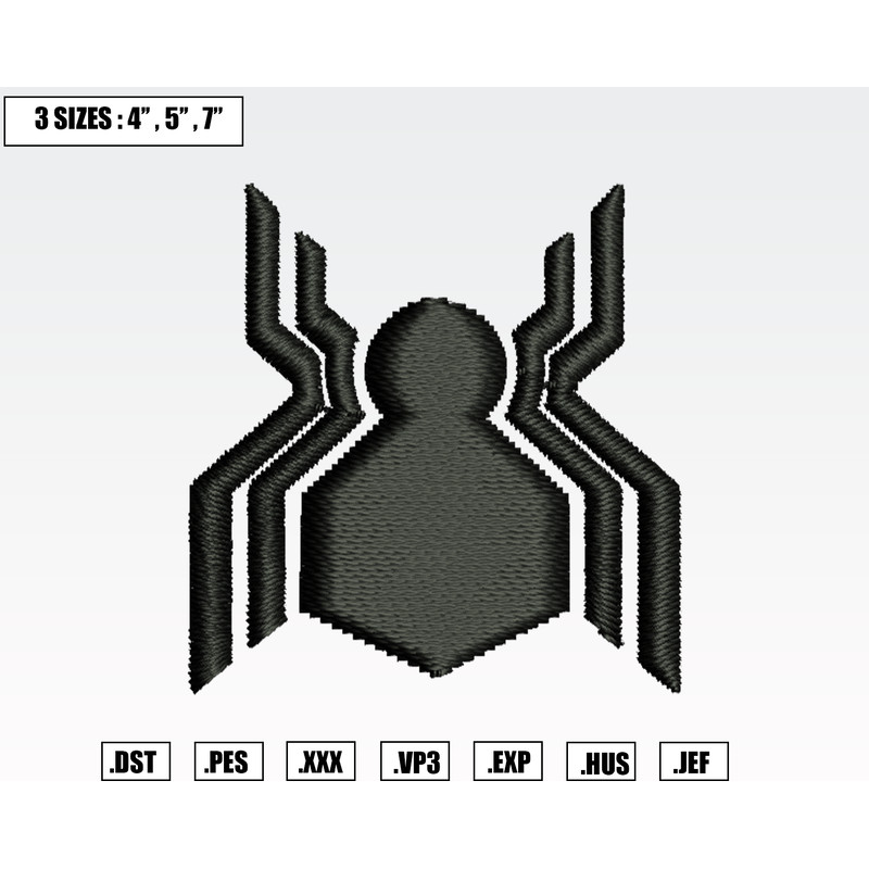 Logo Spiderman Embroidery Designs, Machine Embroidery Files, Marval Embroidery Files.png