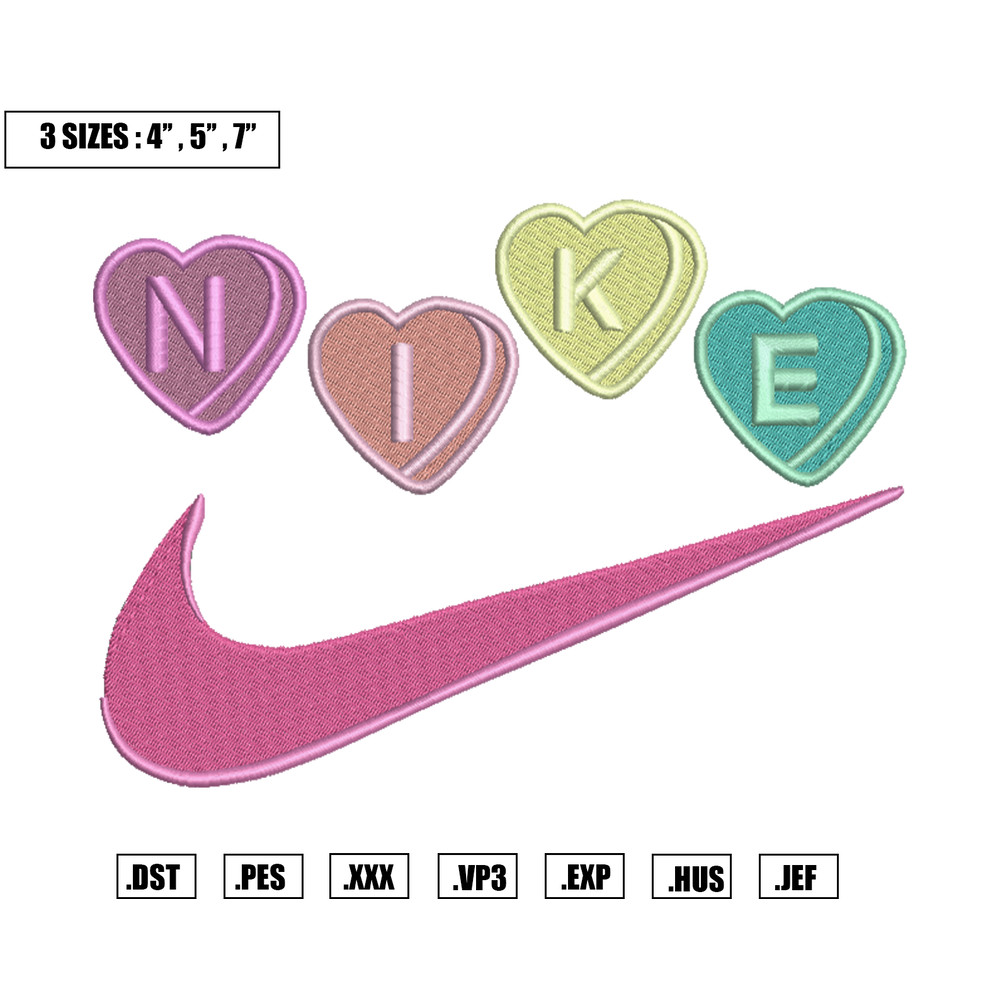 Nike Heart Swoosh Embroidery Designs, Machine Embroidery Files, Nike Valentine Embroidery Files.png