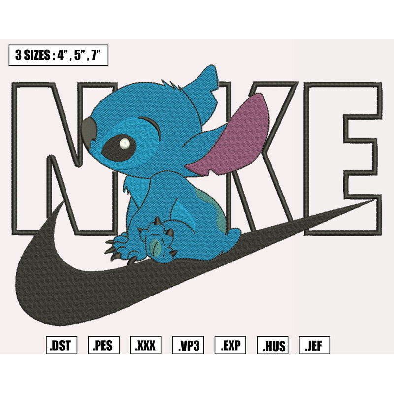 Nike X Stitch Embroidery Design, Lilo And Stitch Embroidery Machine Designs, Machine Embroidery Design, Instant Download.png