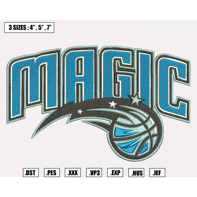 Orlando Magic Embroidery Designs, NBA Logo Embroidery Files, Southeast, Machine Embroidery Design File, Instant Download.png