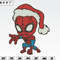 Spider Man Santa Christmas Embroidery Designs, Machine Embroidery Files, Christmas Embroidery Files.png