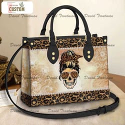 personalized skull cool girl leather bag, crossbody bag, woman shoulder bag, gift for girlfriend, leather bag, bag gift,
