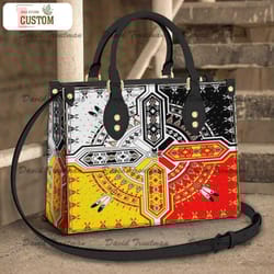 the four direction native american leather bag, crossbody bag, woman shoulder bag, gift for girlfriend, leather bag, bag