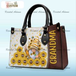 grandma, you are my sunshine family personalized custom leather handbag birthday gift for grandma.jpg