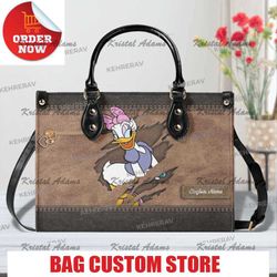 daisy duck leather handbag, daisy duck women bags purses, daisy duck lovers handbag.jpg