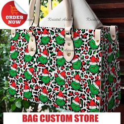 cute christmas grinch collections handbag, anniversary grinch handbag,.jpg