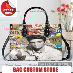 elvis presley leather handbag, leather bag,travel handbag,teacher hand 2.jpg