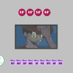 luffy crying anime embroidery design, anime embroidery designs 209