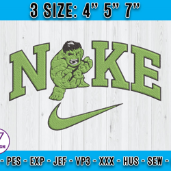 nike hulk embroidery design, superhero cartoon machine embroidery