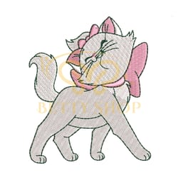 the white kitten aristocats marie embroidery png