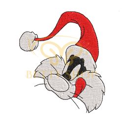 Santa Hat Sylvester Cat Embroidery