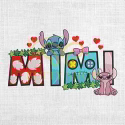 mimi disney lilo and stitch angel friends embroidery